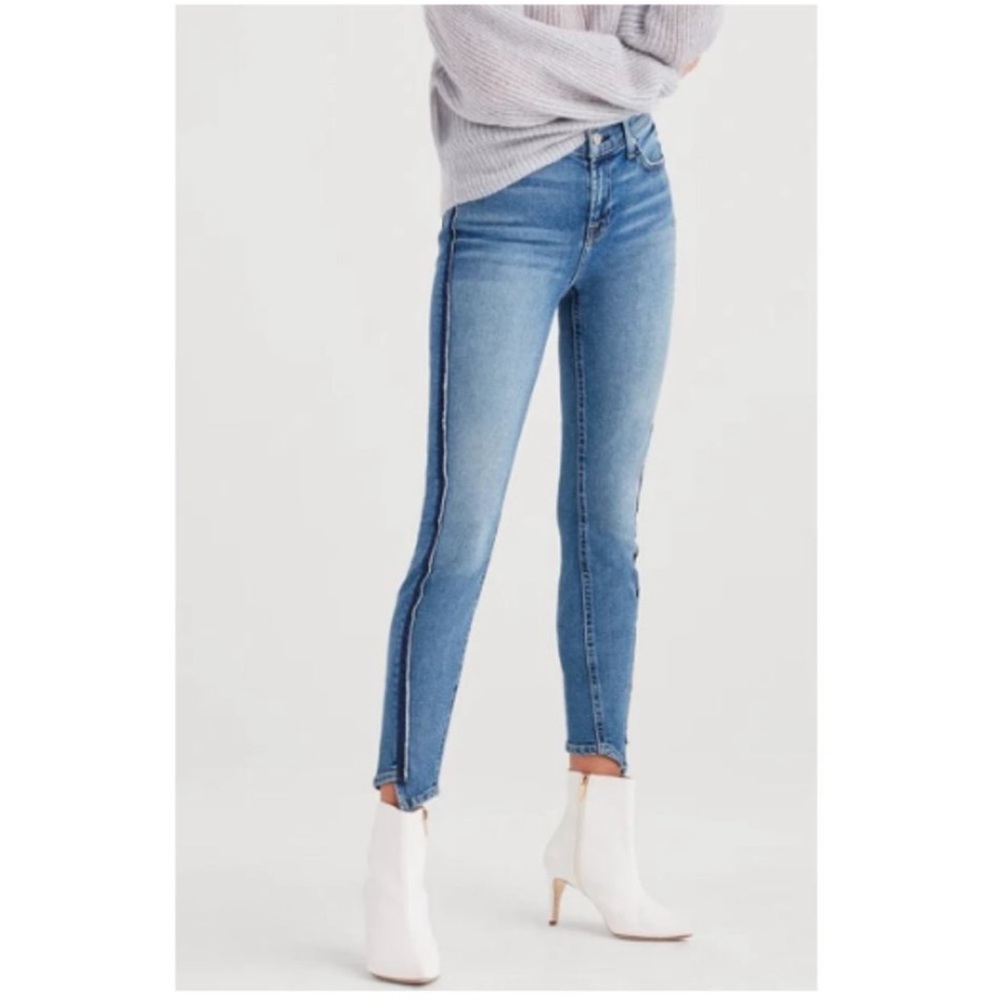 7 For All Mankind Luxe Vintage Angle Skinny with Angled Seams Size 29